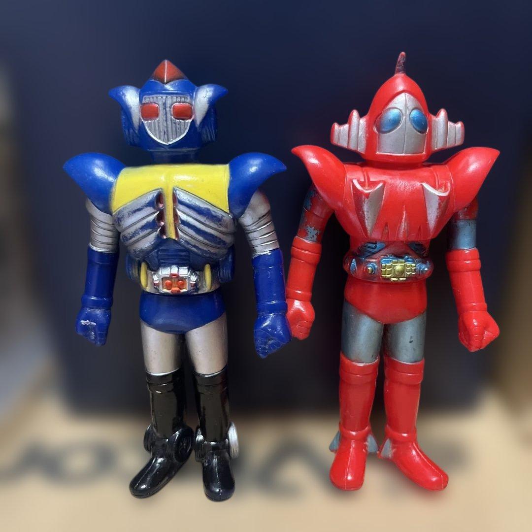 宇宙鉄人キョーダイン　スカイゼル　グランゼル　ミドルサイズ　当時物