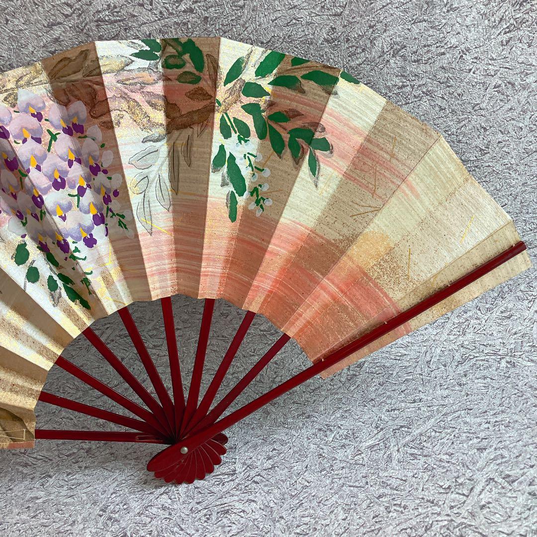 舞扇子3点セット 専用ケース付き 桜 藤 和柄扇子 舞扇