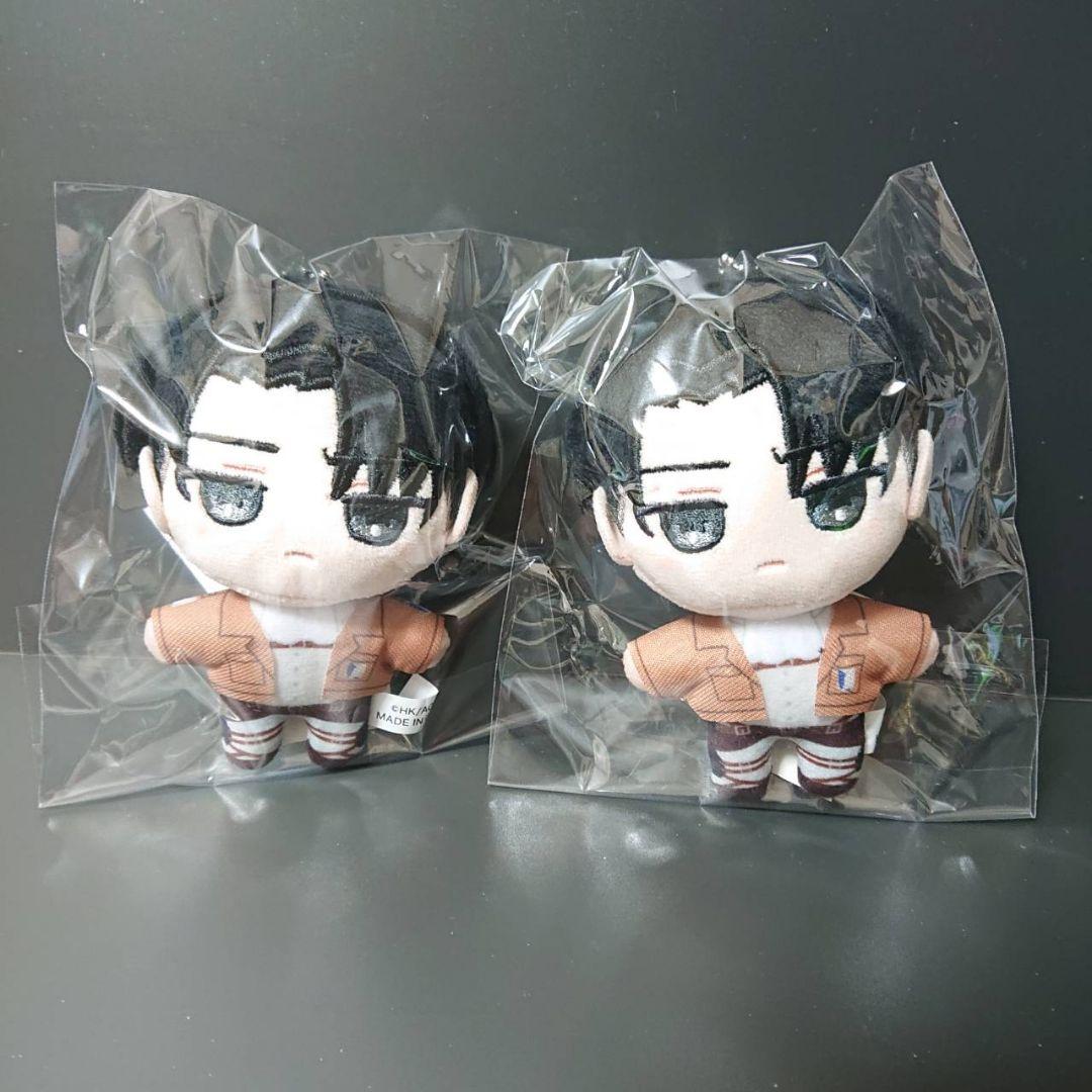 進撃の巨人 ぬいパル ぬいぐるみマスコット エレン リヴァイ 4点セット