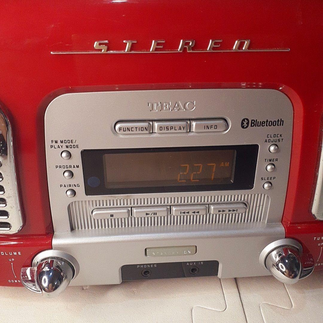 【レア美品】TEAC SL-D930 レッド CD ラジオ bluetooth