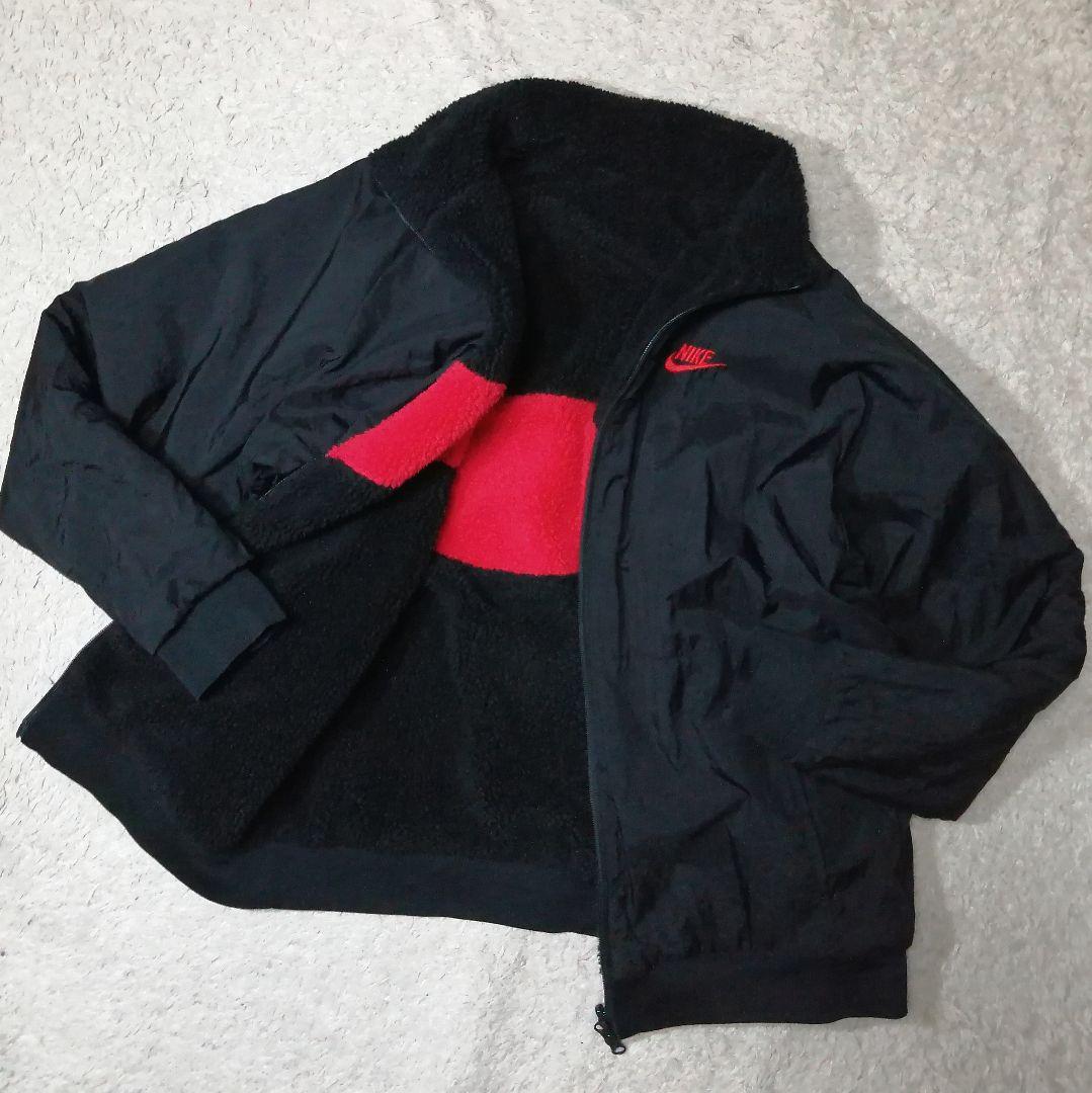 ★ナイキ★リバーシブルジャケット ボアフリースパーカー XL ナイロンジャケット