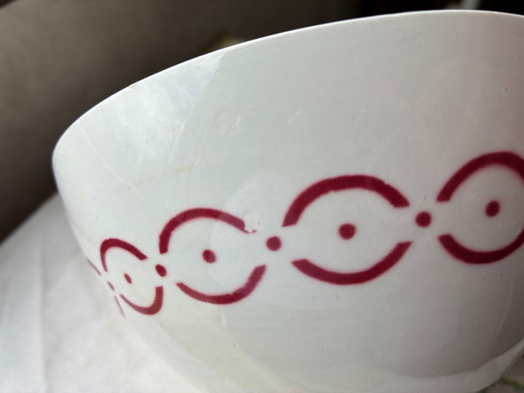 フランス　アンティーク　カフェオレボウル　ディゴワン　直径１７.5cm 特大美品