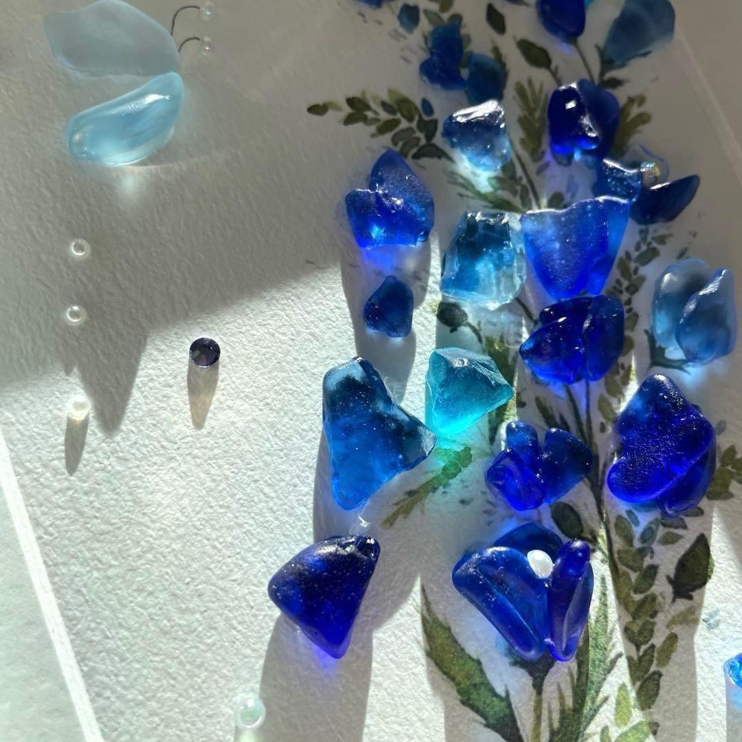 シーグラスアート　葵〜美しく〜