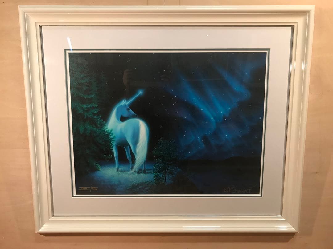 カーク・レイナート「サイレントナイト」シルクスクリーン＋手彩色　直筆サイン有り