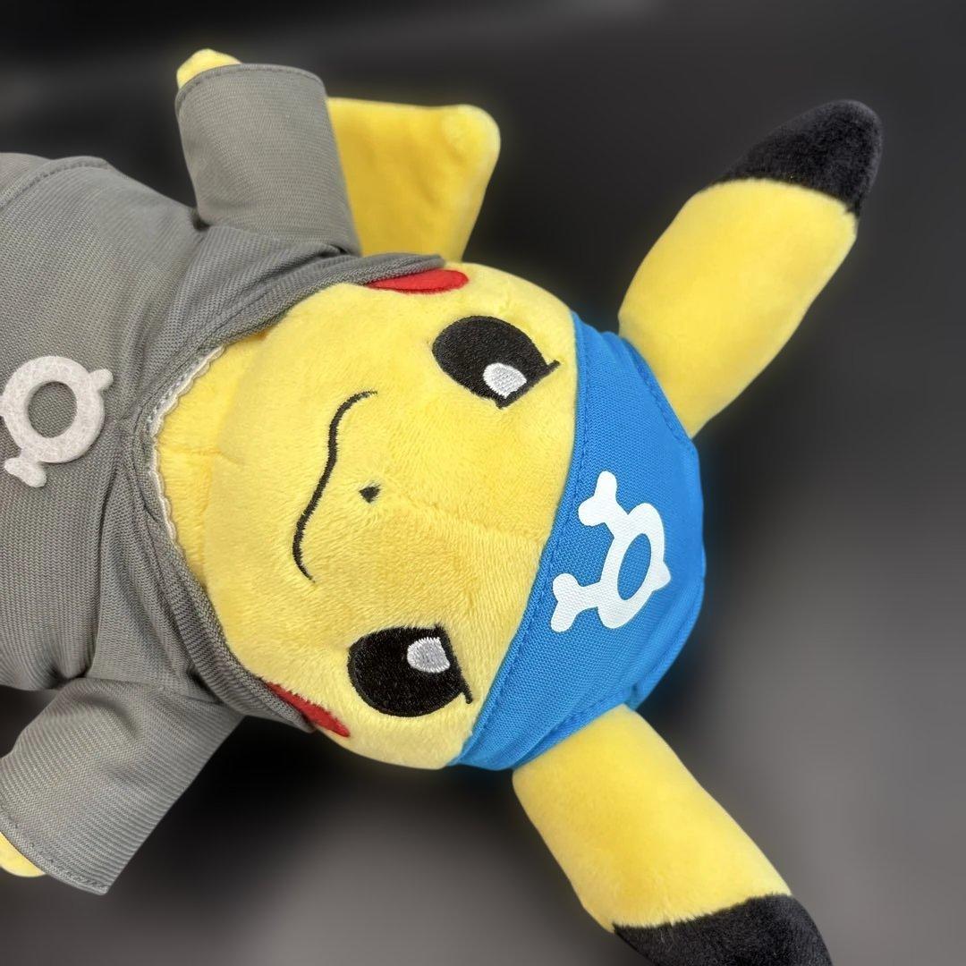 ポケモン　ぬいぐるみ　ボスごっこピカチュウ　アクア団　アオギリ