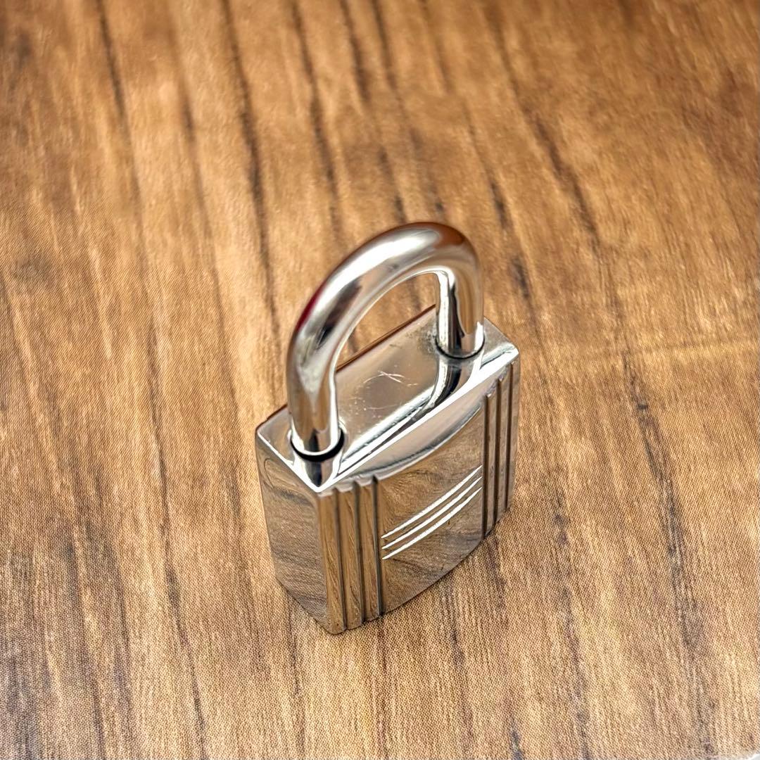 ⛄極美品⛄エルメス カデナ パドロック南京錠 鍵 no.59 シルバー#23