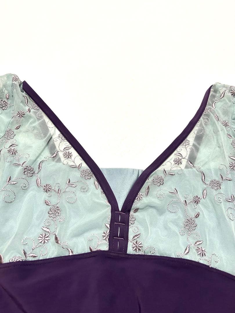 Dellalo Milano デラロミラノ 花柄刺繍 バレエレオタードMサイズ