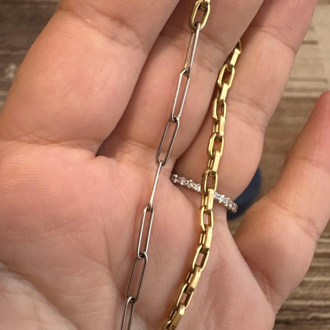 MILAMORE デュオチェーン Jr. アンクレット ダイヤモンド 18K