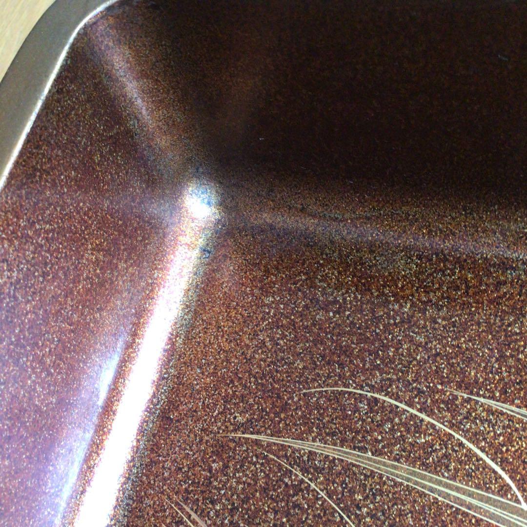 時代漆器　廣蓋　広蓋　骨董　蒔絵　螺鈿　昭和3年　共箱あり　アンティーク