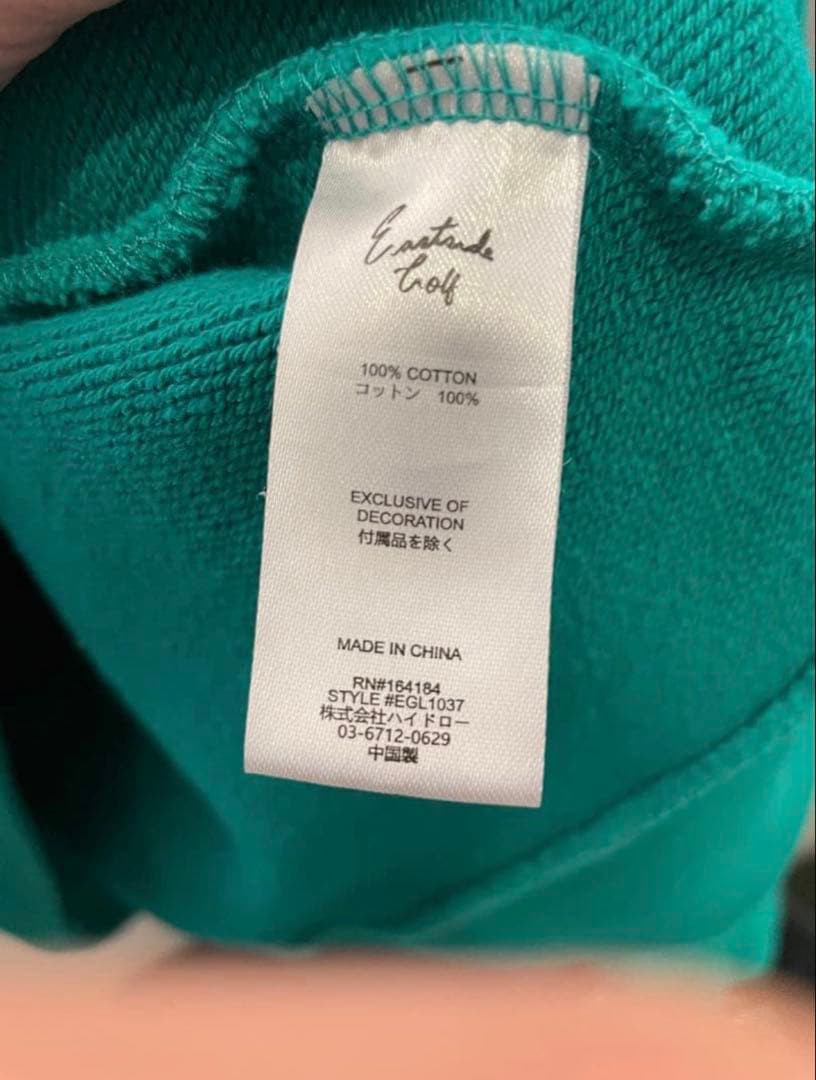 Eastside Golf グリーン トレーナー Lサイズ