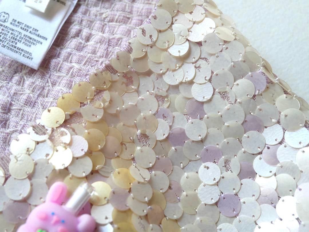 ESCADA エスカーダ 豪華スパンコール ウールカーディガン 40