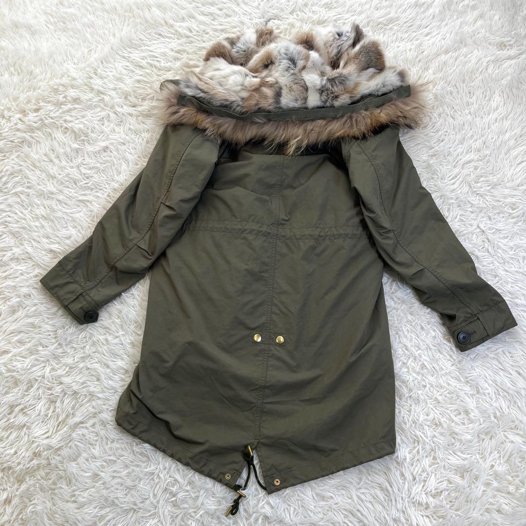 ドゥーズィエムクラス リアルファー ライナー付きモッズコート M65 4way