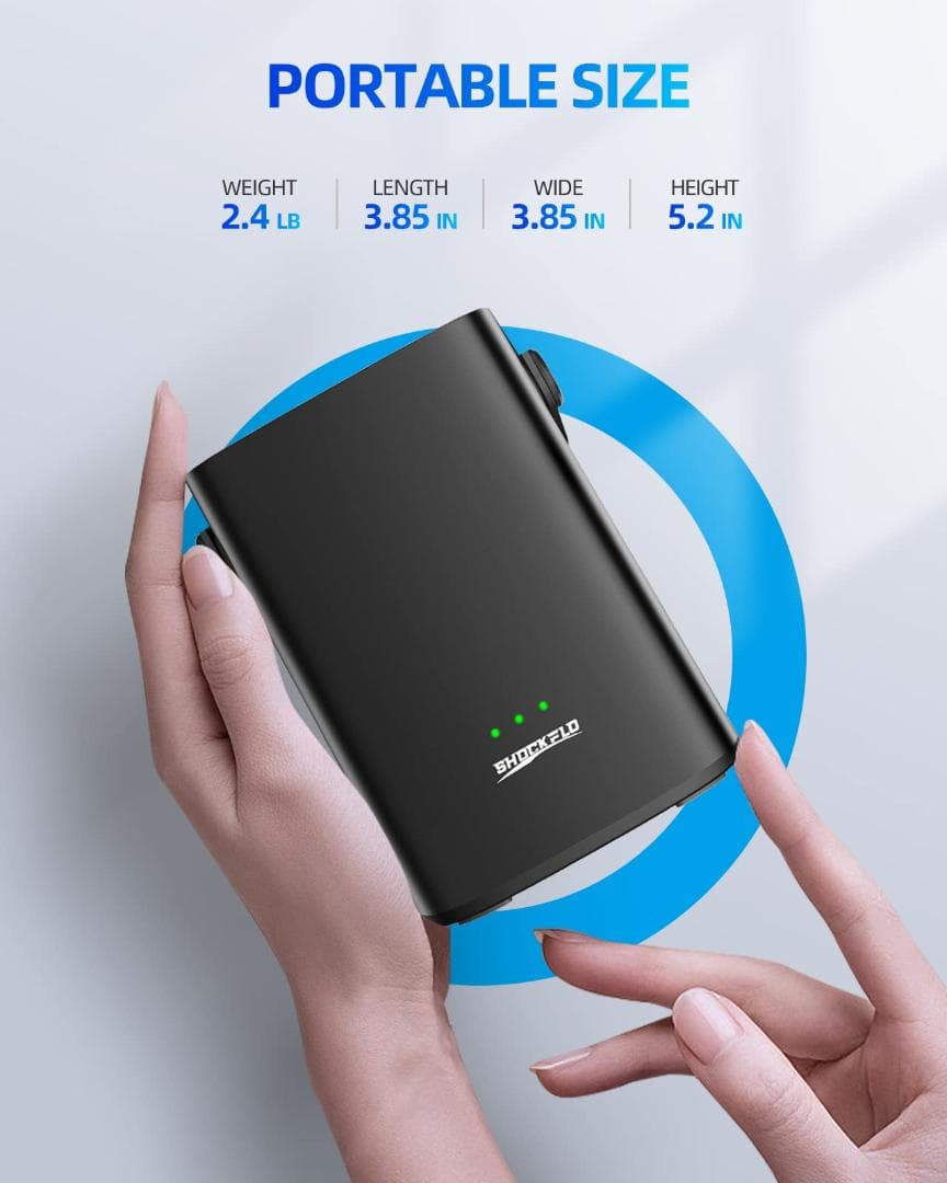 4500mAh エアコンプレッサー 電動エアポンプ 充電式 最大150PSI