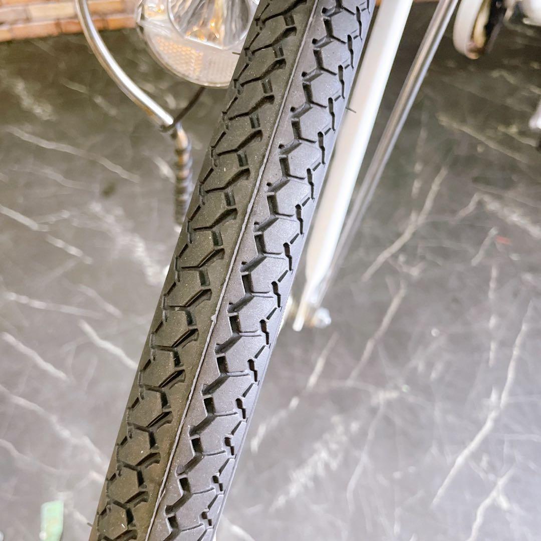 【76】一般車 ママチャリ ホワイト 26インチ 外装変速付き