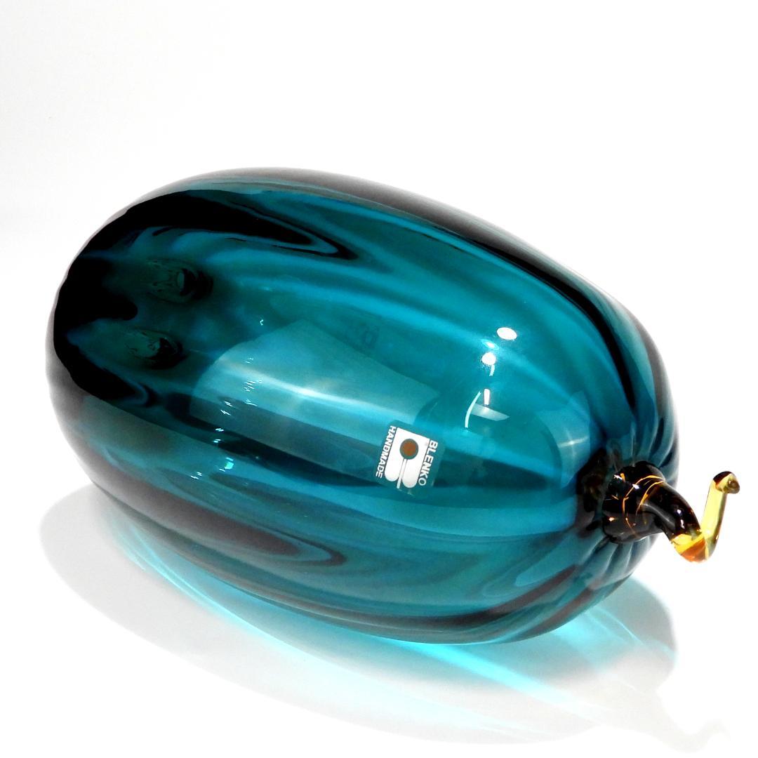 希少なヴィンテージ BLENKO ブレンコガラス 置物 手拭きガラスアメリカ雑貨