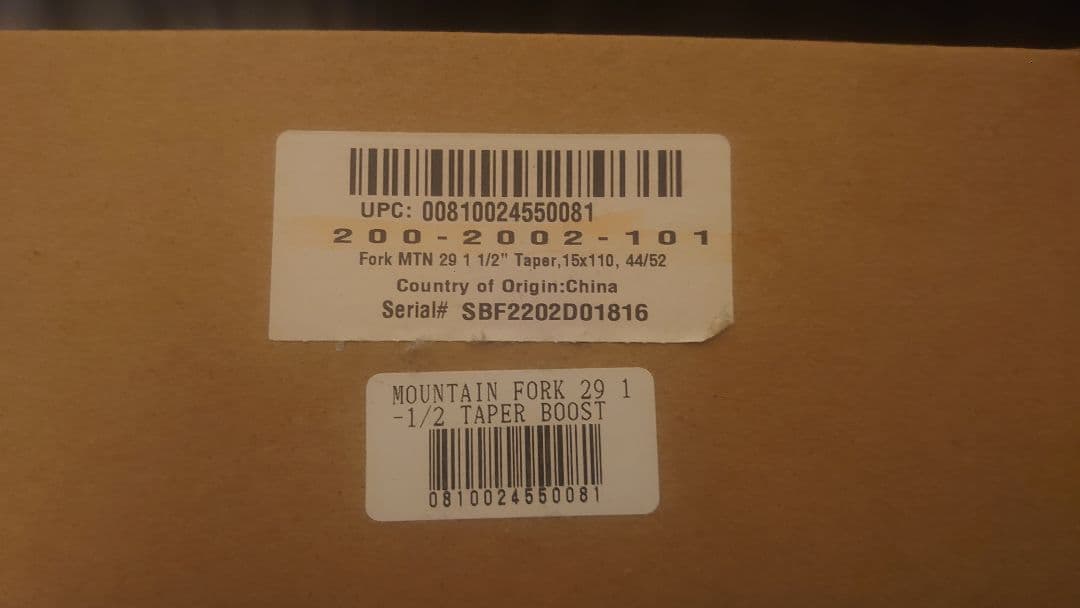 【美品】ENVE MOUNTAIN FORK 29 BOOST