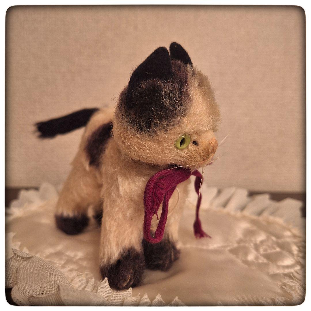 【猫 Gussy モヘア 希少 11 cm】 ヴィンテージ シュタイフ