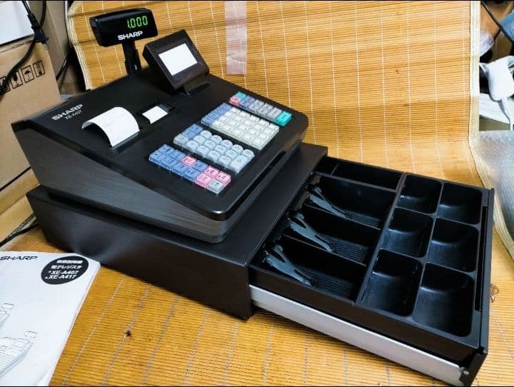 シャープレジスター　XE-A407　PC連携売上管理　上位機種　444007
