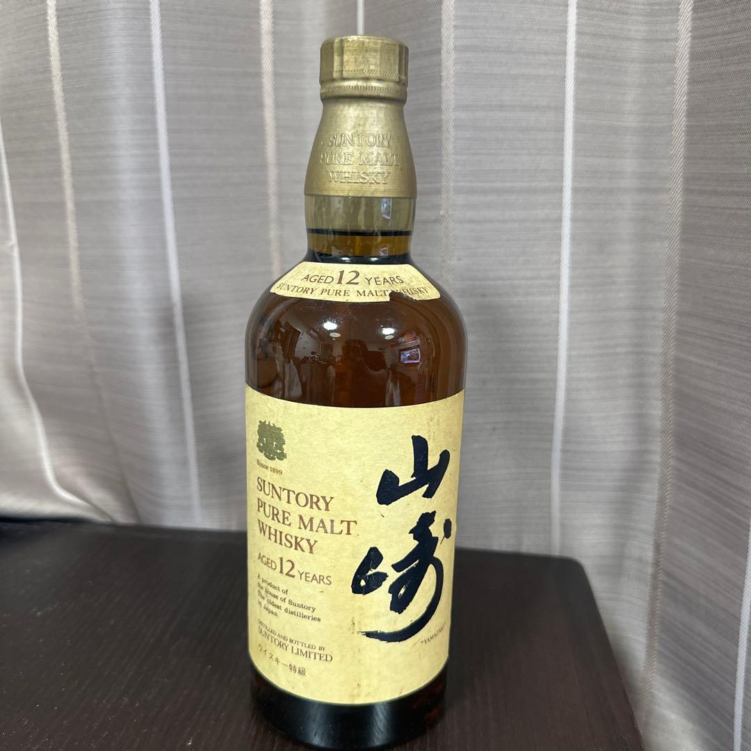 サントリー山崎12年　向獅子ラベル　特級表記　ピュアモルトウイスキー