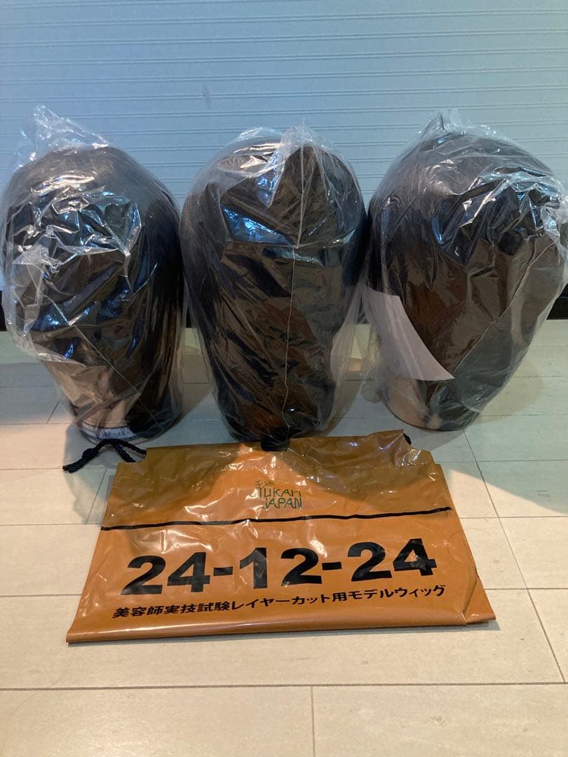 ユーカリジャパン24-12-24 国家試験本番用ウィッグ 3個セット