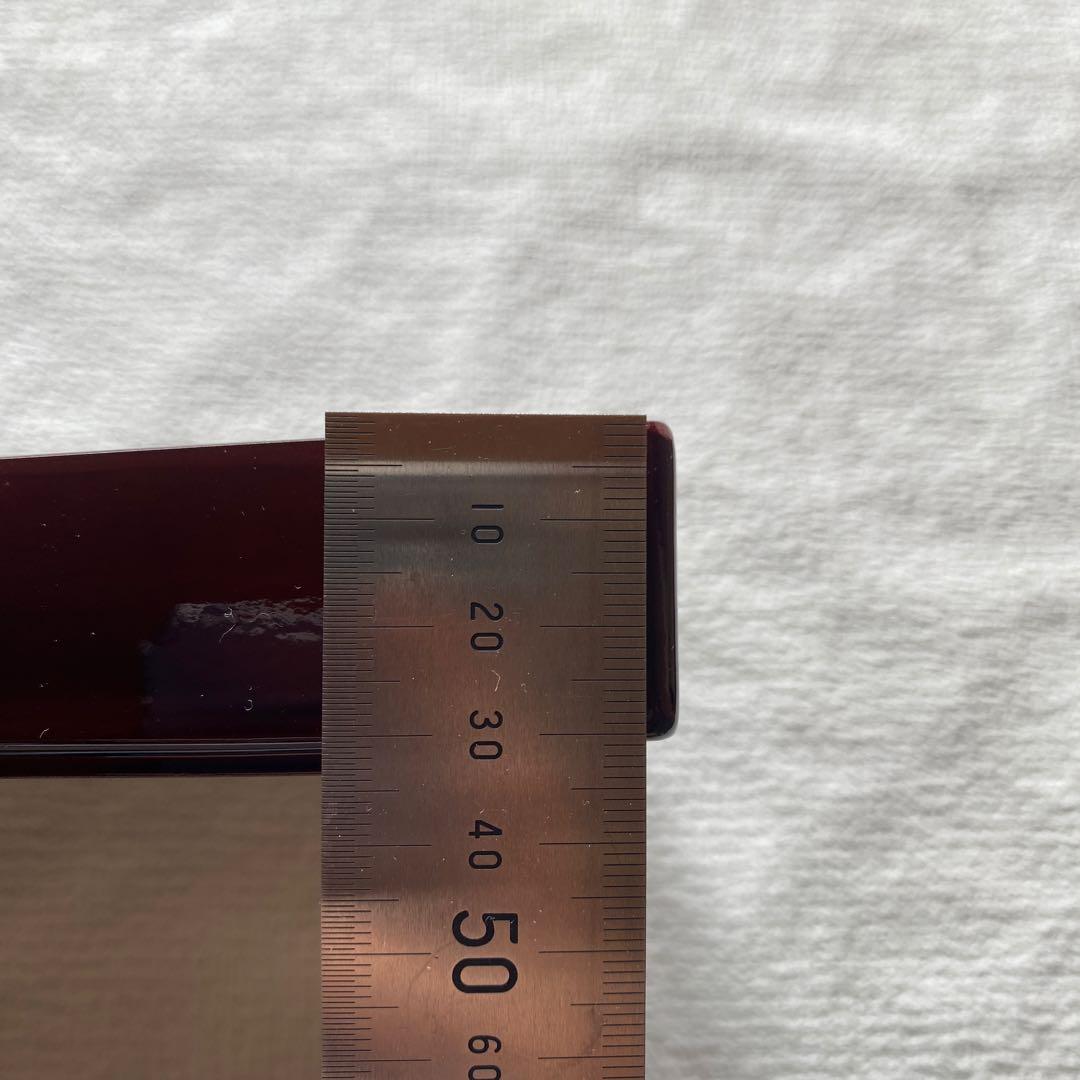 新品✨高級誠美漆器　漆塗　溜塗　長手盆　お盆御盆　コーヒートレー　角盆　本金蒔絵