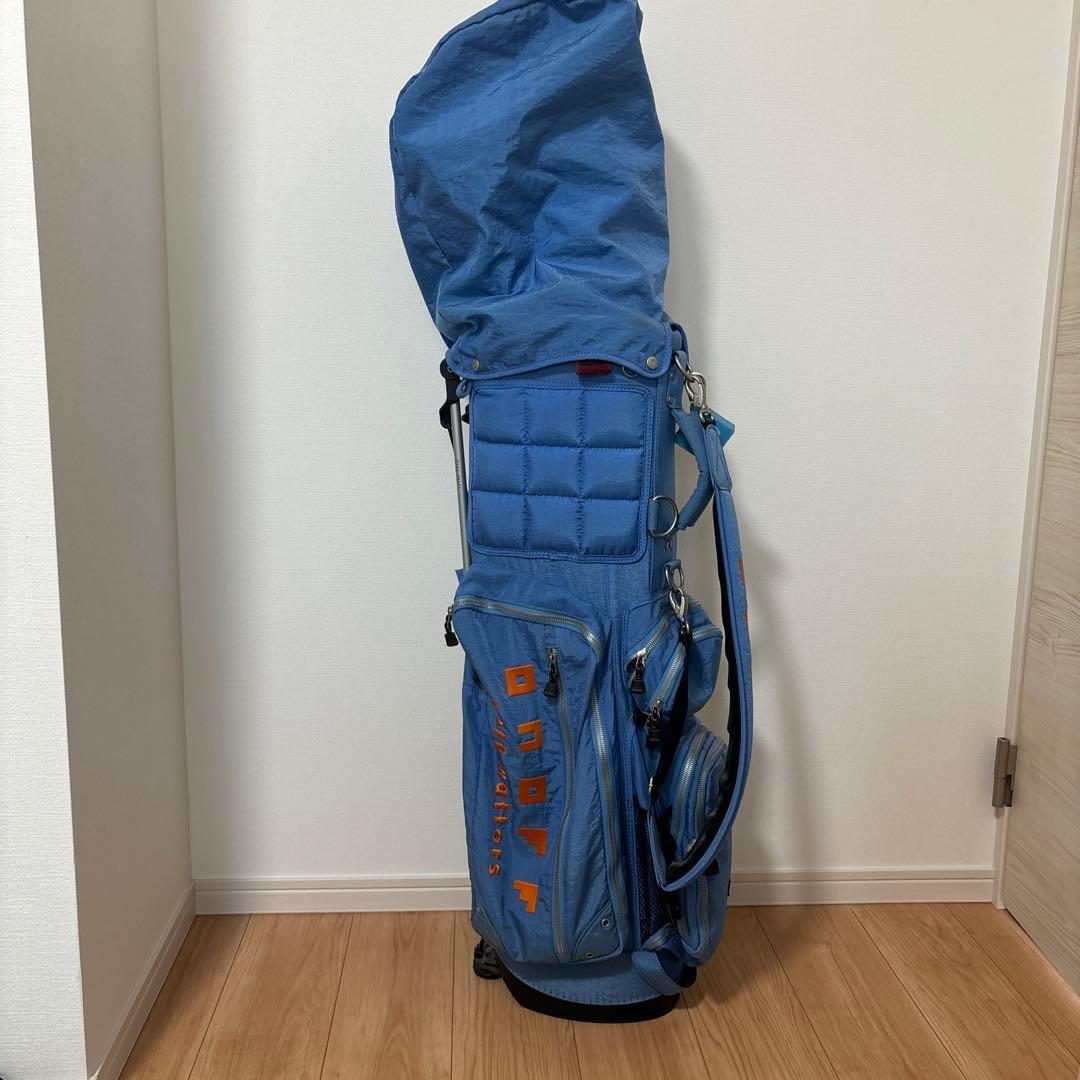 ONOFFキャディバッグ スタンド付き　青