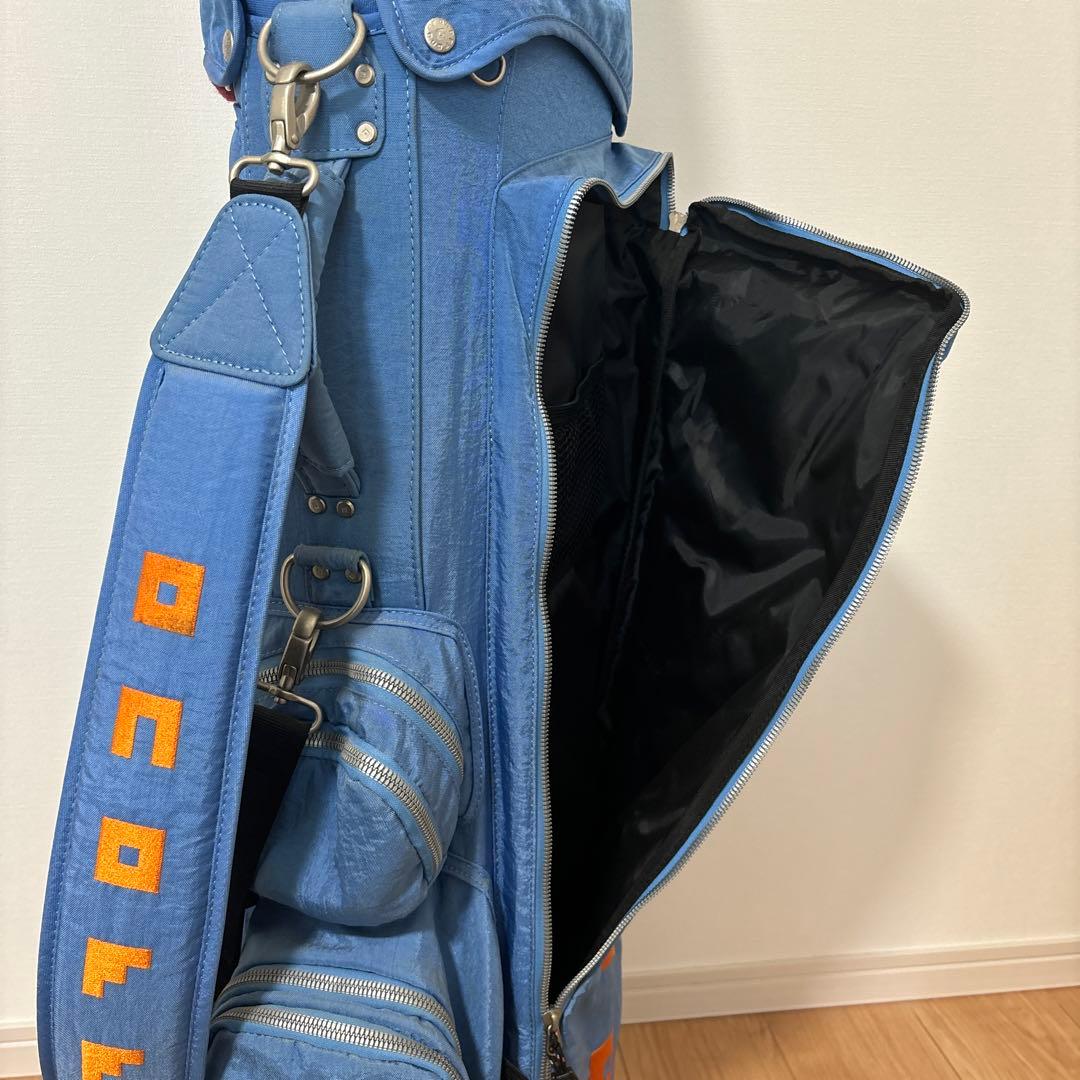 ONOFFキャディバッグ スタンド付き　青