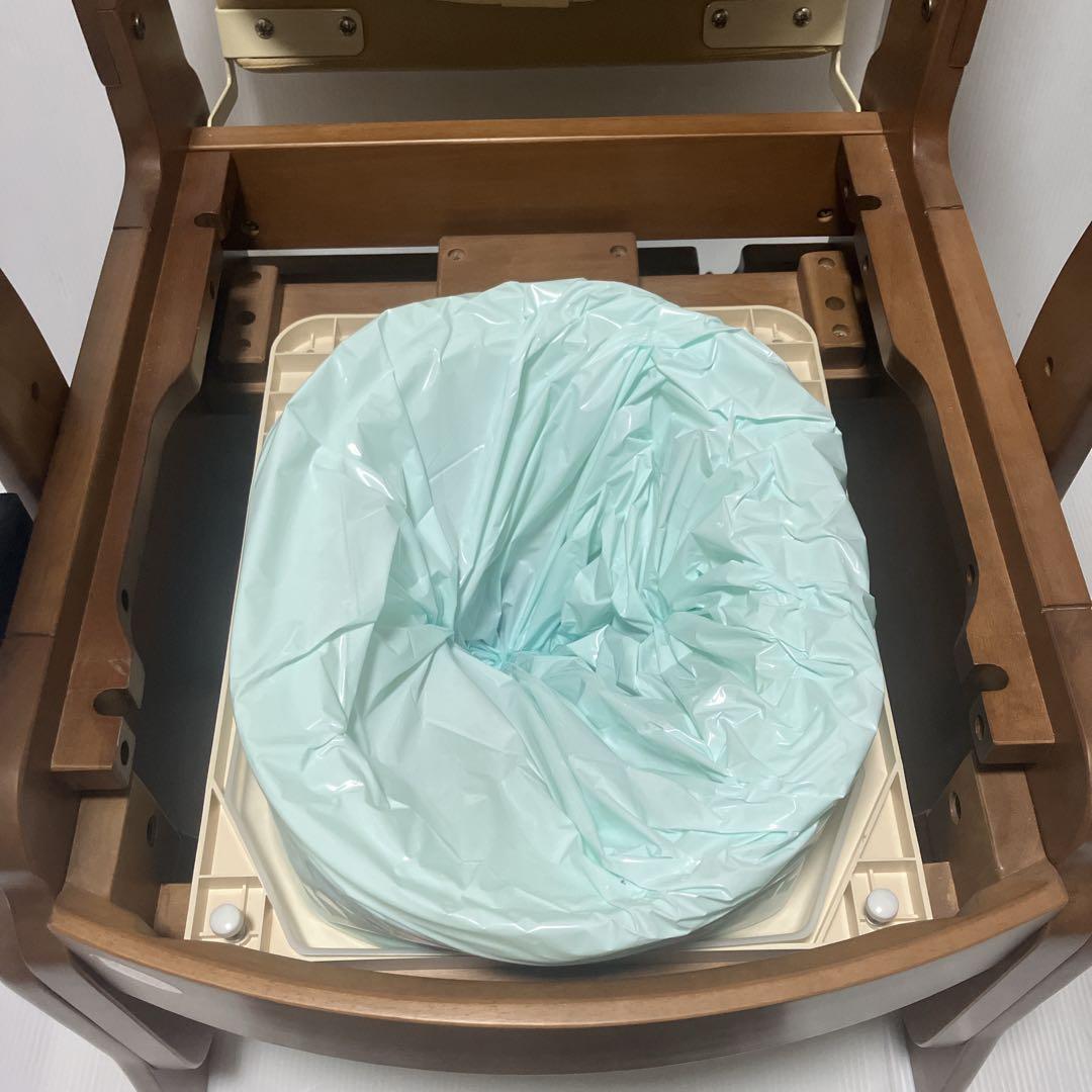 【未使用】安寿 家具調トイレ セレクトR 自動ラップ ノーマル 介護 災害用