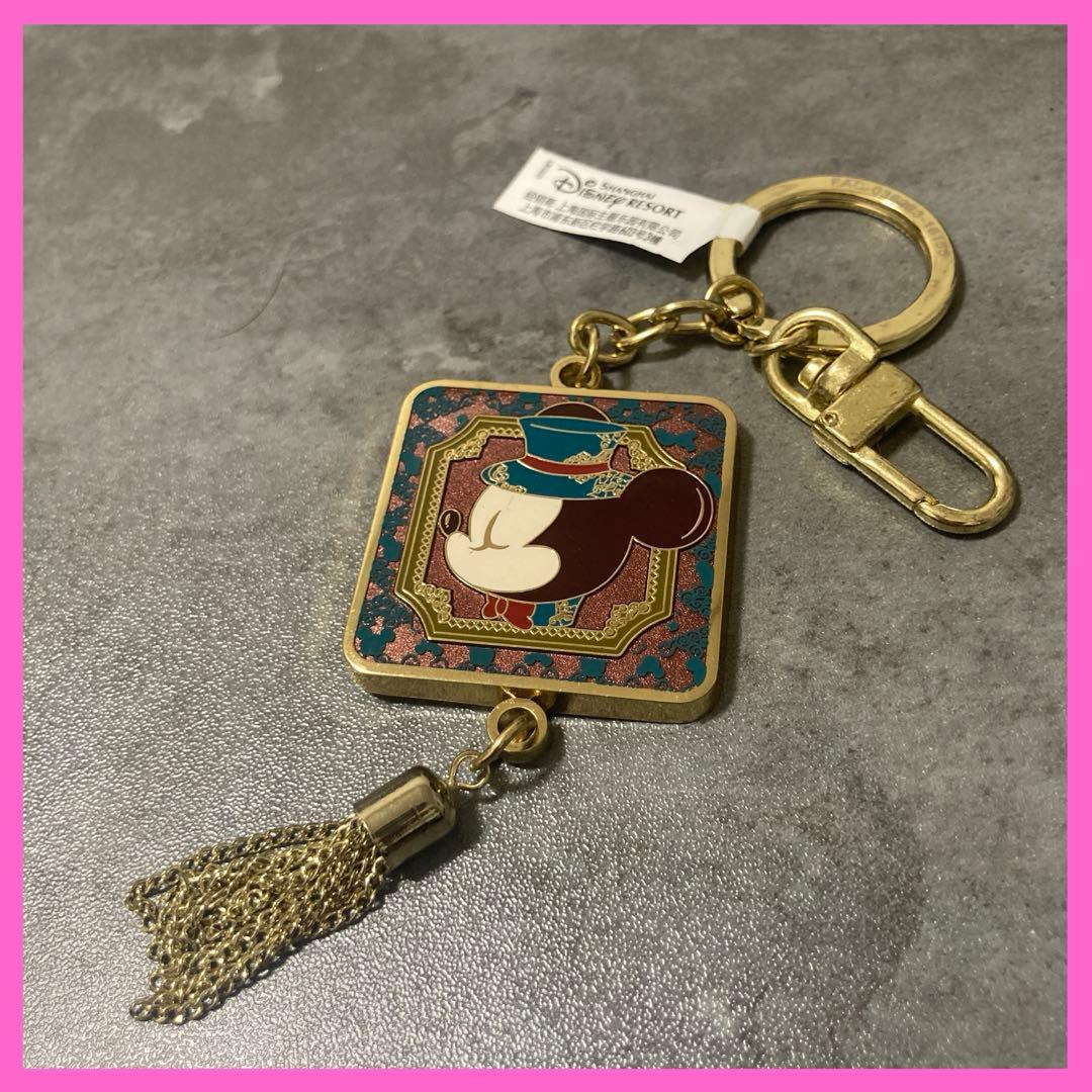 ミニー キーホルダー 上海ディズニーリゾート ランド シー グッズ ゴールド