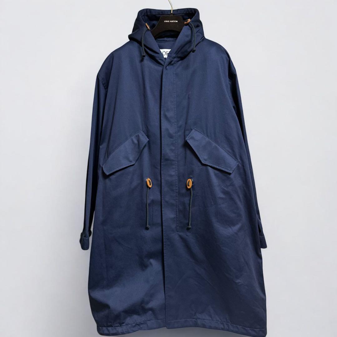 未使用❤️ロエベ アナグラム モッズコート ライナー付き フーデットロングパーカー