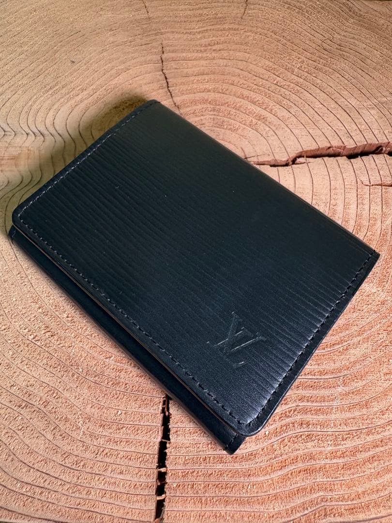 最終値下げ！　美品　Louis Vuitton ブラック 名刺入れ