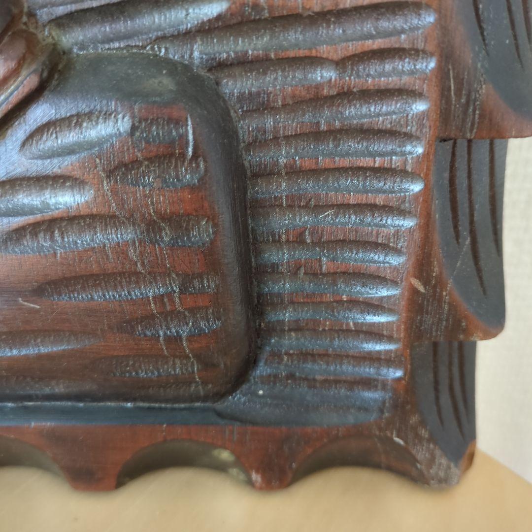 Honduras/ホンデュラス木彫りレリーフ置物 壁掛け　ヴィンテージ置物