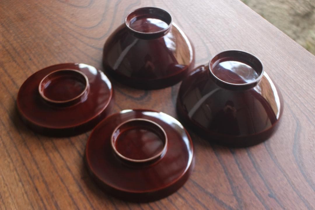 時代逸品！上質紅溜塗に極上高台寺蒔絵の美しいお椀2点（検加賀蒔絵吸物碗蒔絵椀