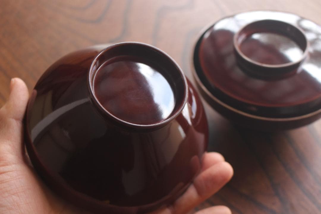 時代逸品！上質紅溜塗に極上高台寺蒔絵の美しいお椀2点（検加賀蒔絵吸物碗蒔絵椀