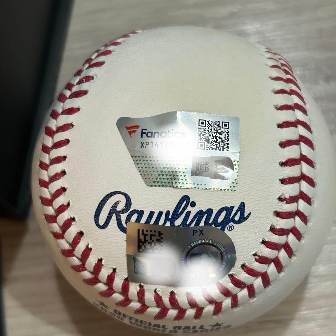 佐々木朗希2025年ワールドシリーズ公式ボール サイン入り