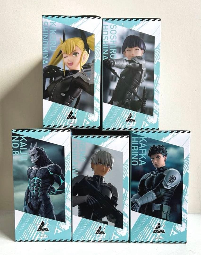 怪獣8号19点セット❗️ソフビ ぬーどるストッパーフィギュアGIGO限定グラス等