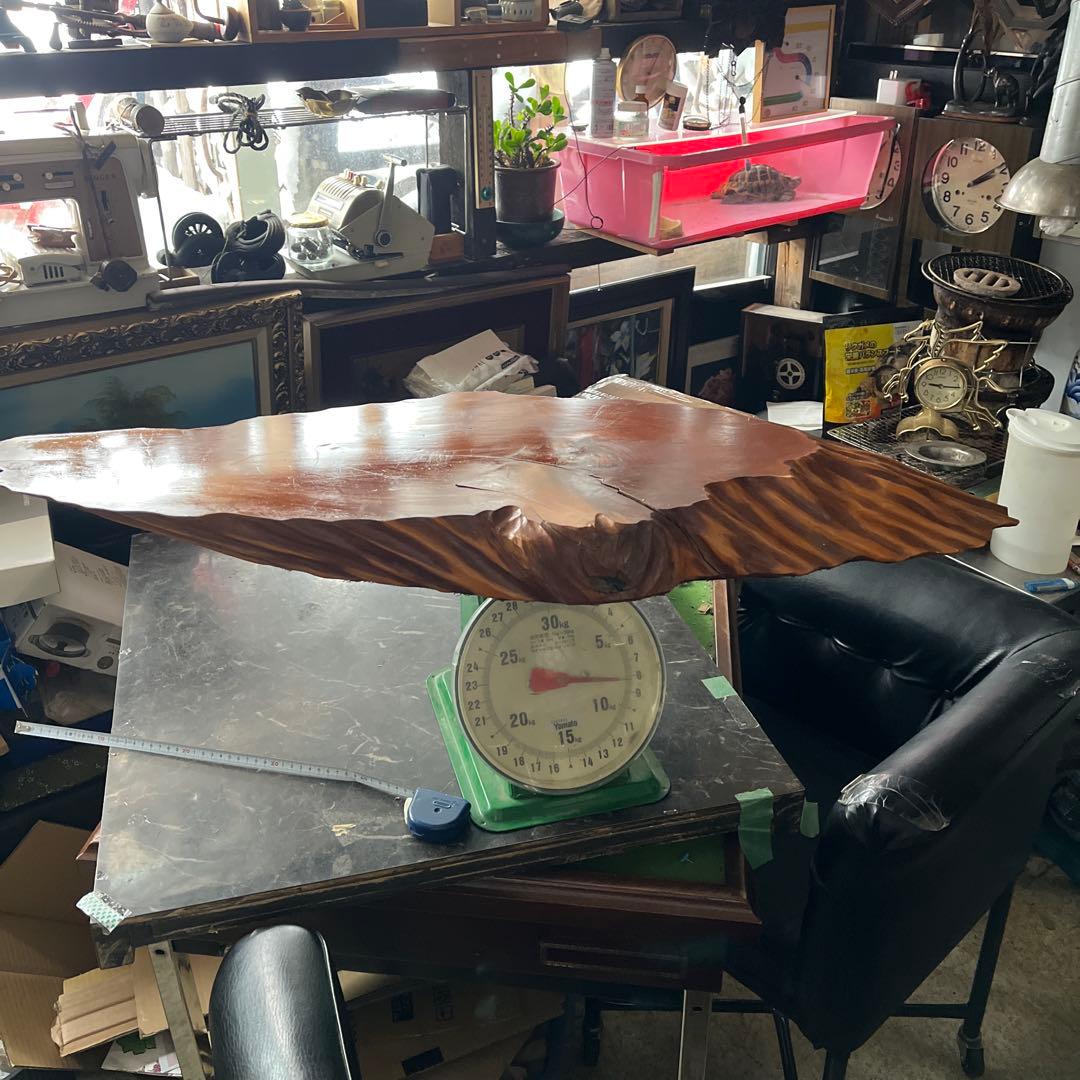 一枚板、天然木台座、102センチ、座卓天板、天板板、ケヤキ台座、鑑賞台、展示台