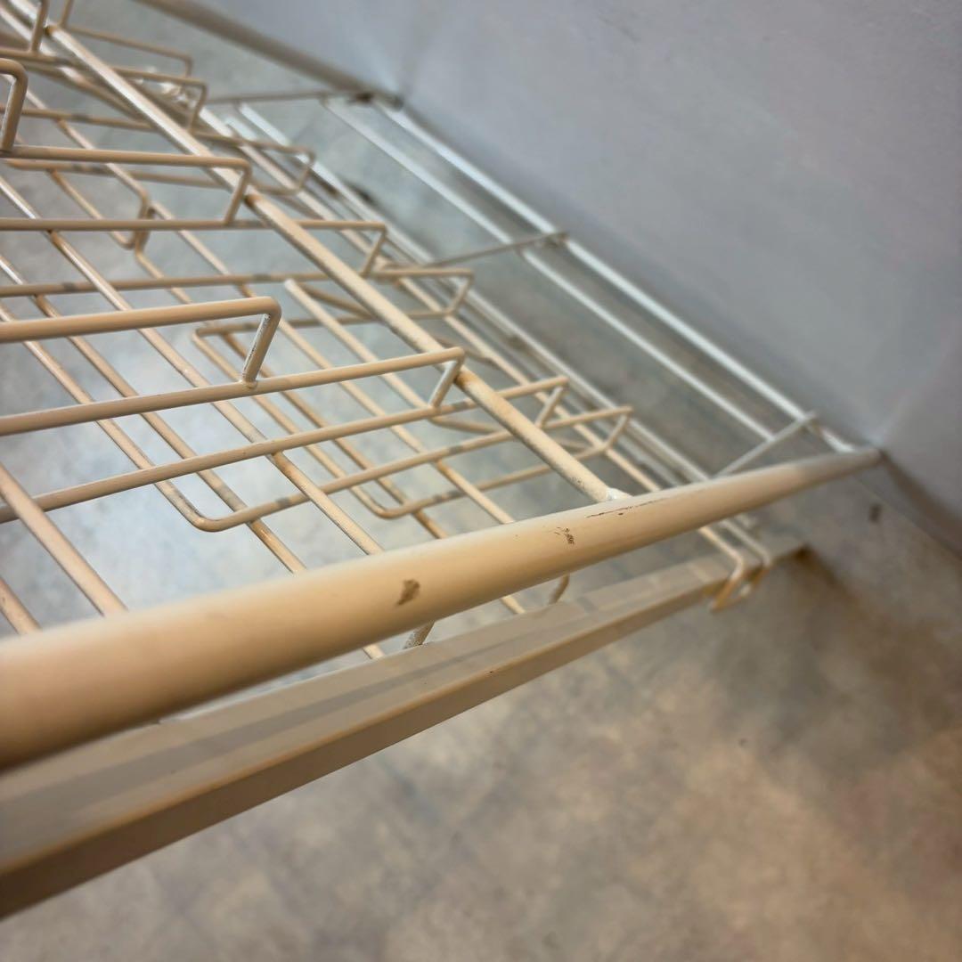 カタログスタンド　パンフレットスタンド　2列10段　折りたたみ可能