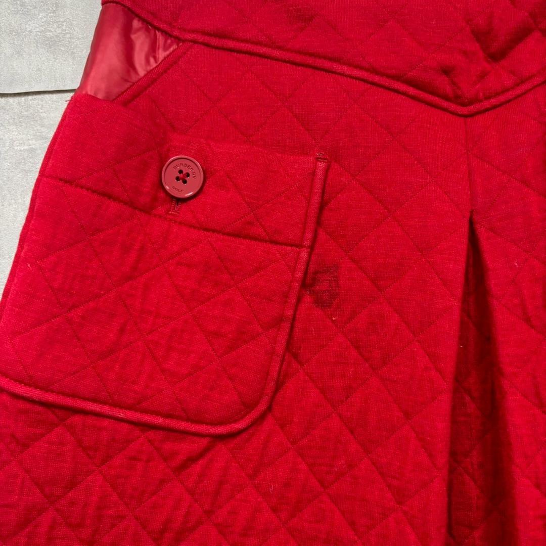 Burberry GOLF センタープリーツ　キルティングスカート N2553