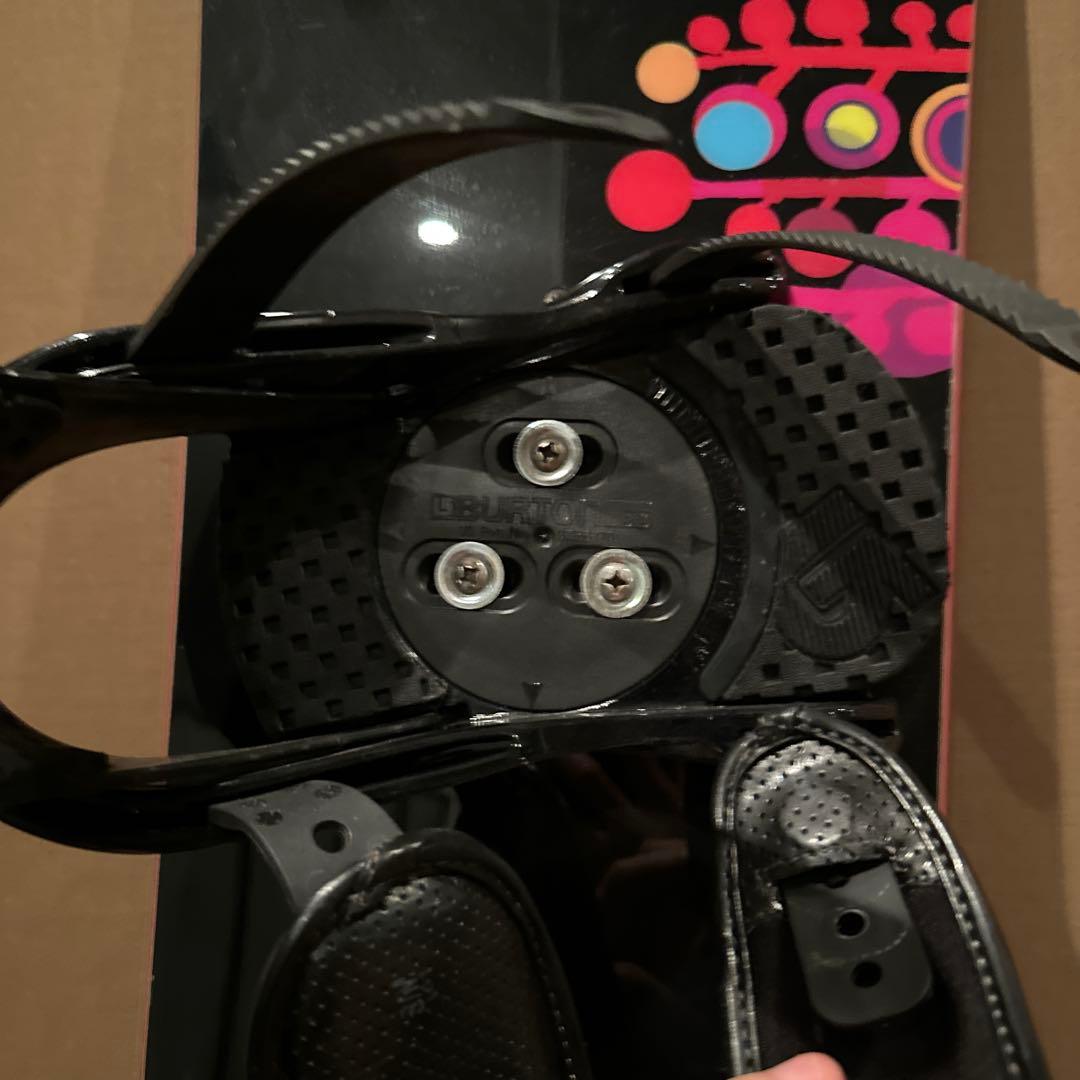 Burton スノーボード カラフルデザイン　ビンディング付き