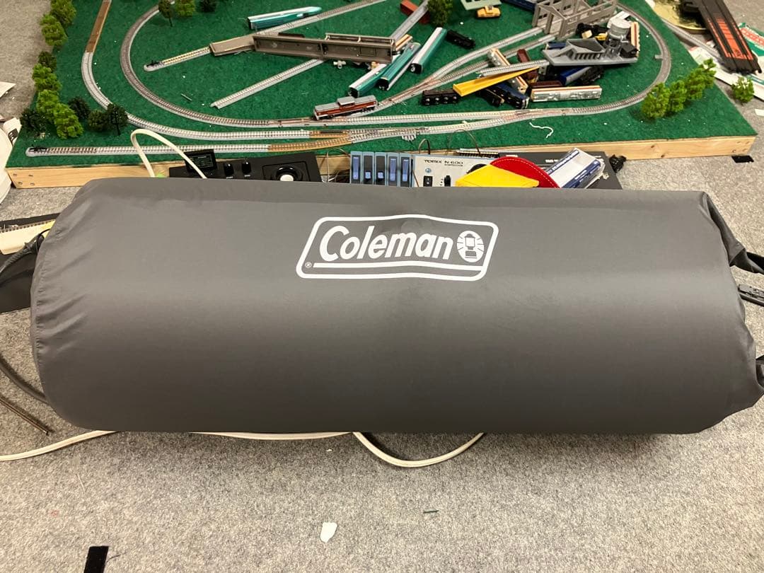 Coleman エアーマット シングル 収納ケース付 エア漏れなし