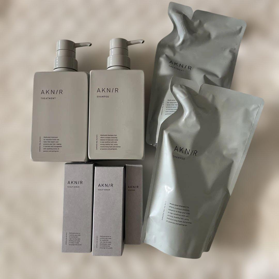 AKNIR シャンプー トリートメントセラムセット【ジャスミンプチグレン】