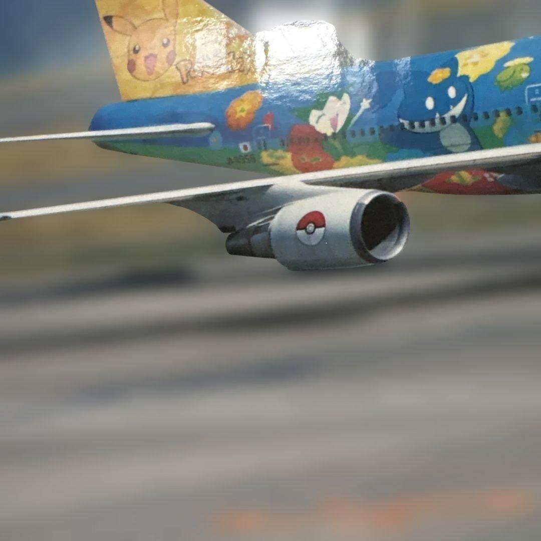 新品 1/200全日空商事B747-400ANAポケモンジェットお花ジャンボ