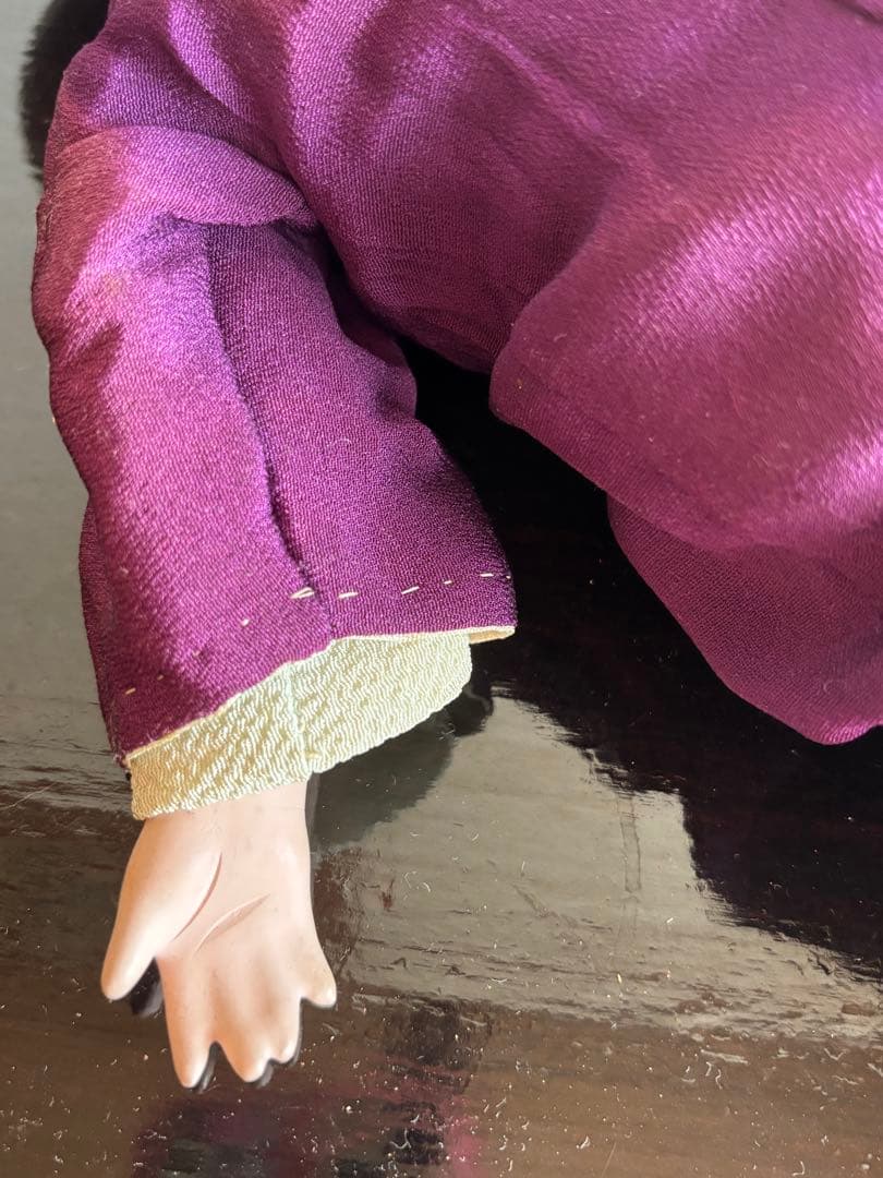 市松人形 竹内益次郎　吾妻人形　日本人形　大正　レトロ　約39cm 骨董　訳あり