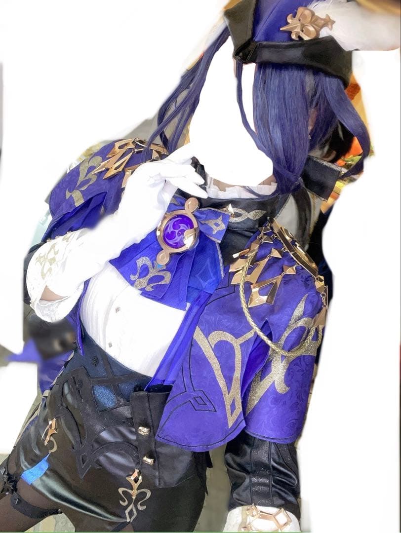 原神／クロリンデ／コスクター製Mサイズ＋三分妄想ウィッグ＆靴セット