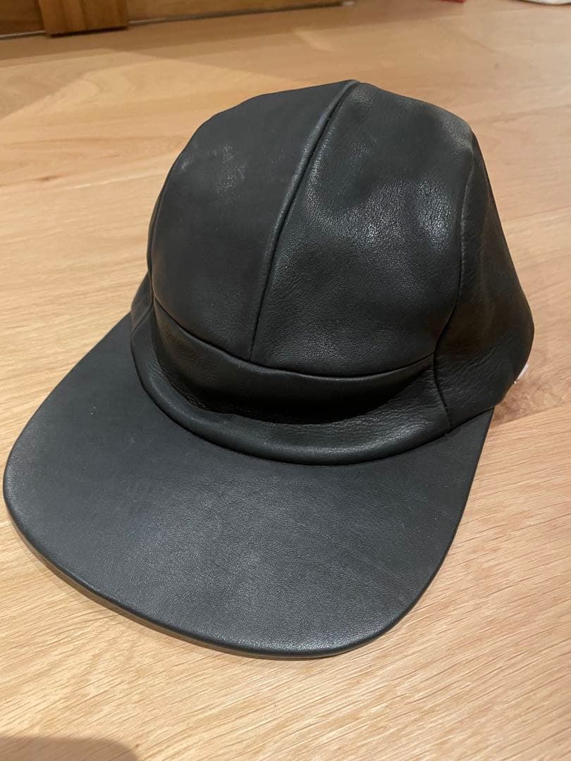 sunsea jetcap レザーキャップ 黒
