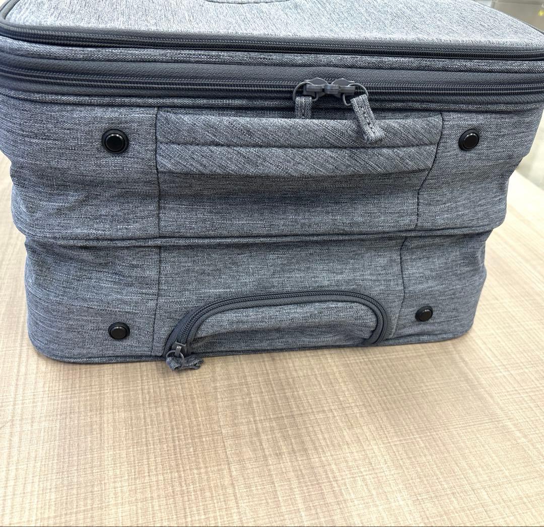 美品✨️廃盤品✨️無印 半分の厚みで収納できるソフト キャリーケース Sサイズ