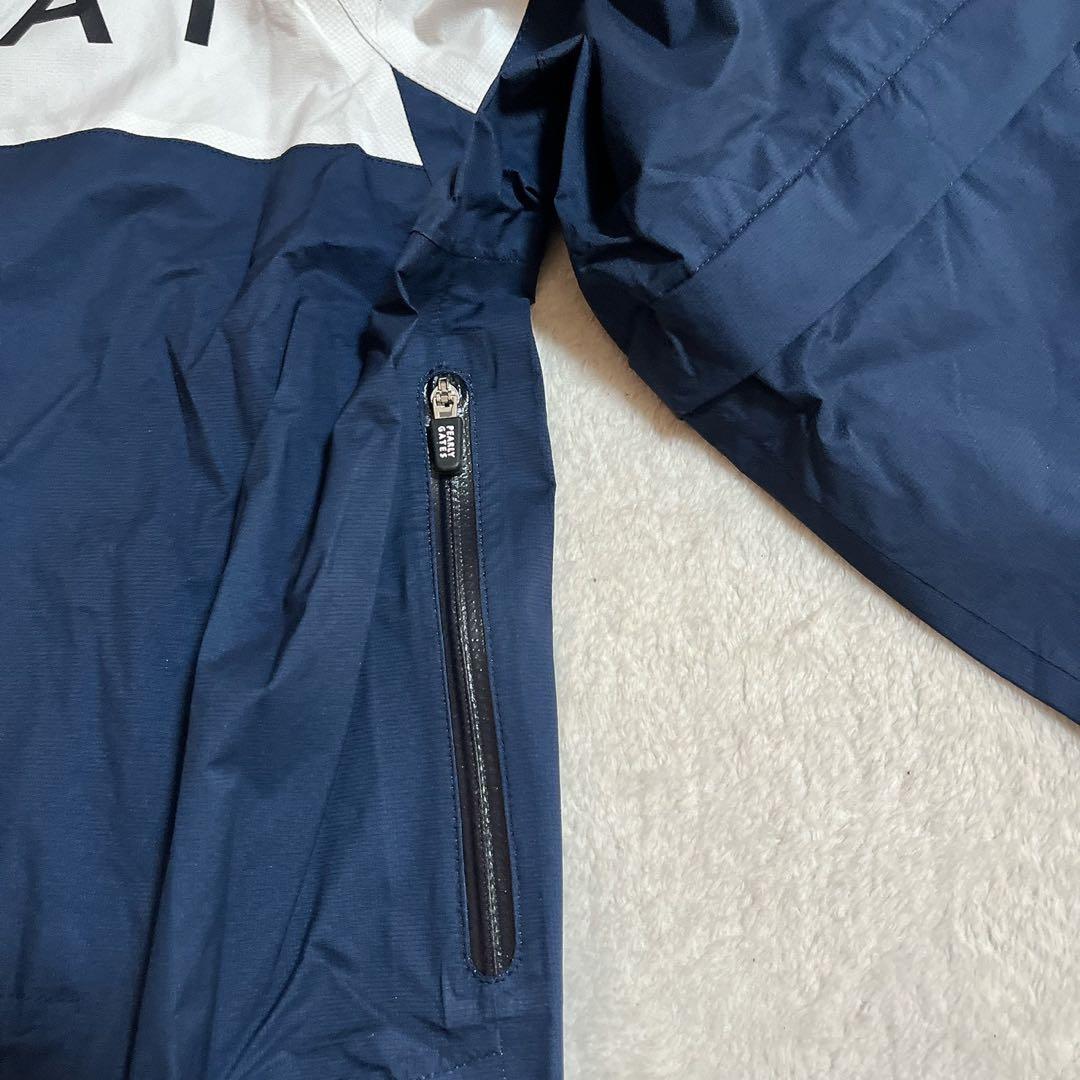 新品タグ付　パーリーゲイツ　レインワンピース　2WAY フード ネイビー　L　２