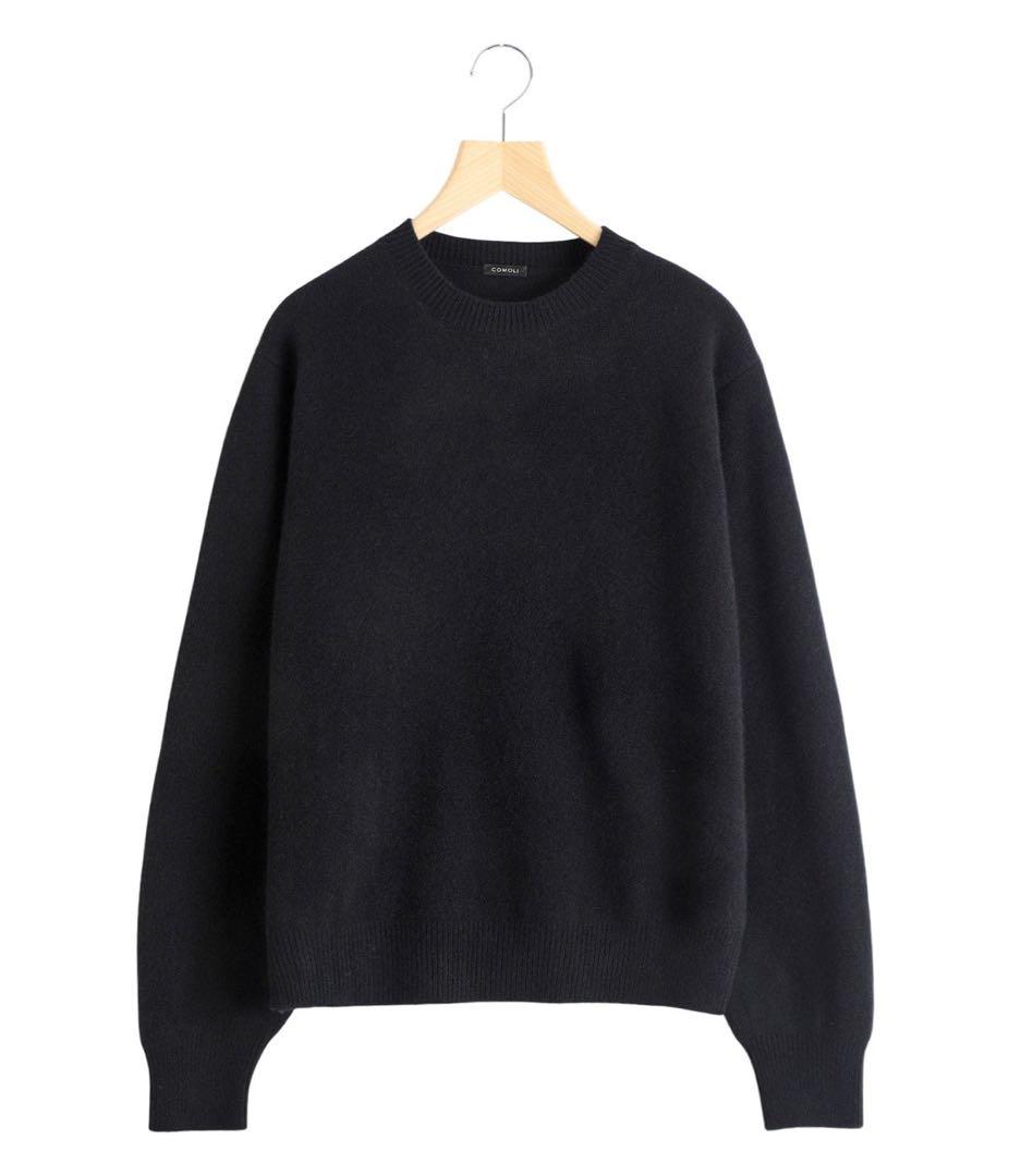 comoli ラムズウールクルーネックニット　size1 25aw