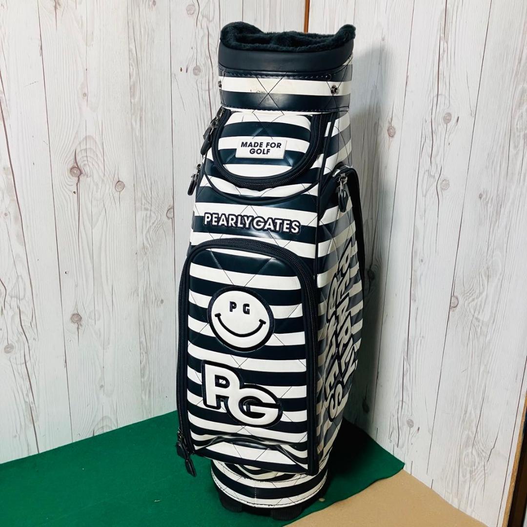 【希少】PEARLY GATES キャディバッグ ロゴボーダー パーリーゲイツ